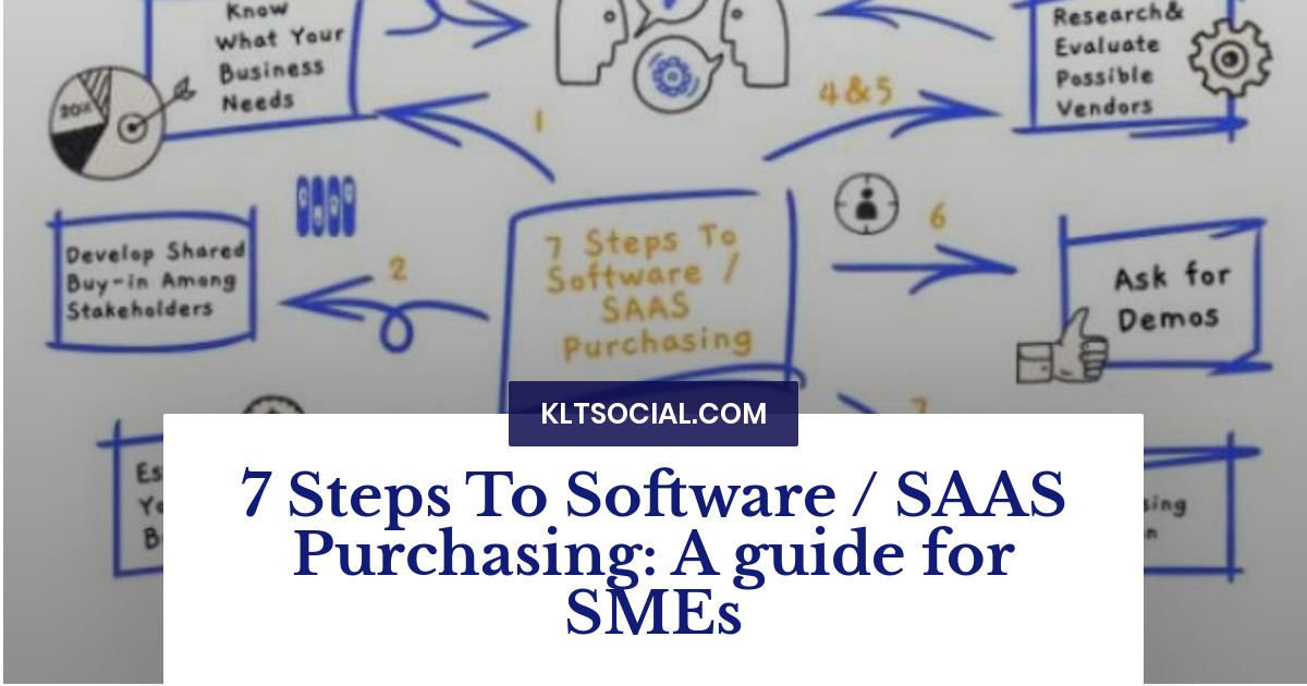 7 Steps To Software / SAAS Purchasing: A guide for SMEs